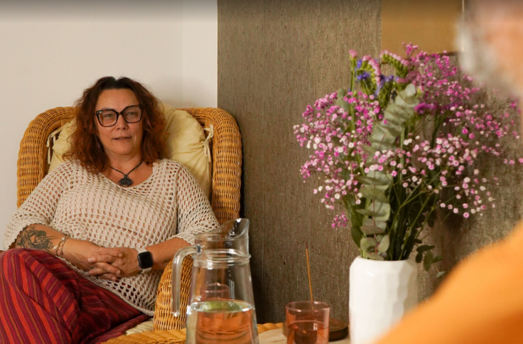 Sonja Wallner in ihrer CranioSacral Praxis in St. Stefan ob Leoben